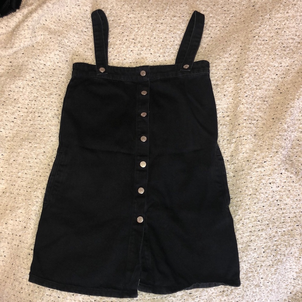 UO denim button up dress